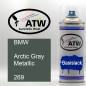 Preview: BMW, Arctic Gray Metallic, 269: 400ml Sprühdose, von ATW Autoteile West.